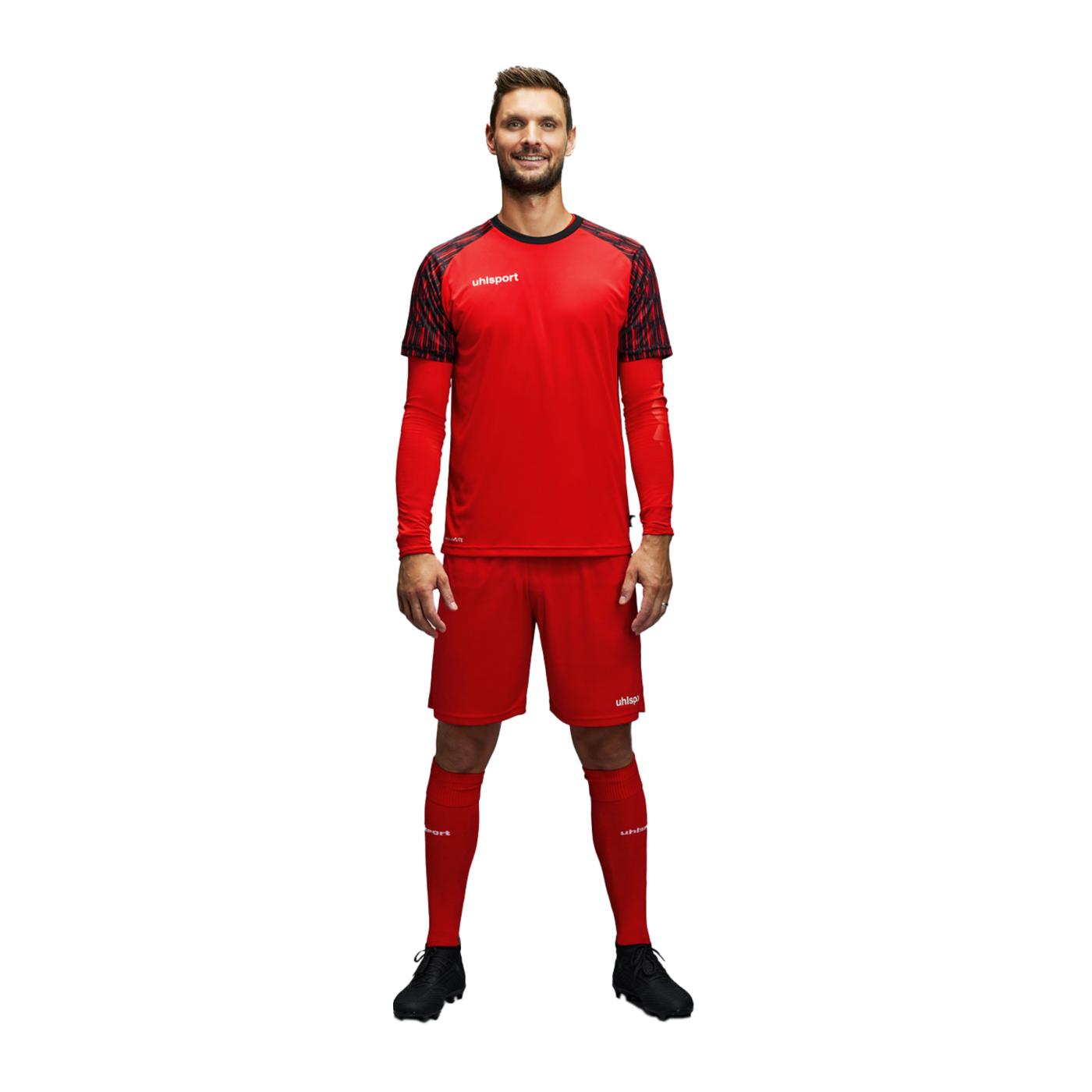 Uhlsport Reaction Torwartset Rot Schwarz F04
