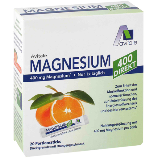 MAGNESIUM 400 direkt Orange Portionssticks  20X2.1 g  Granulat