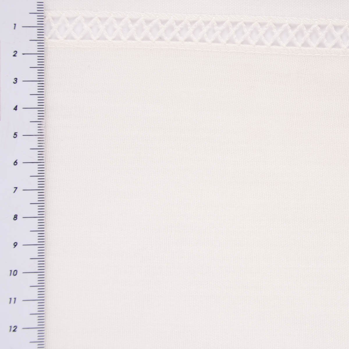 Meterware Gardinenstoff Gardinenstores Batistoptik doppeltem Abschluss und Häke, SCHÖNER LEBEN., halbtransparent, Voile