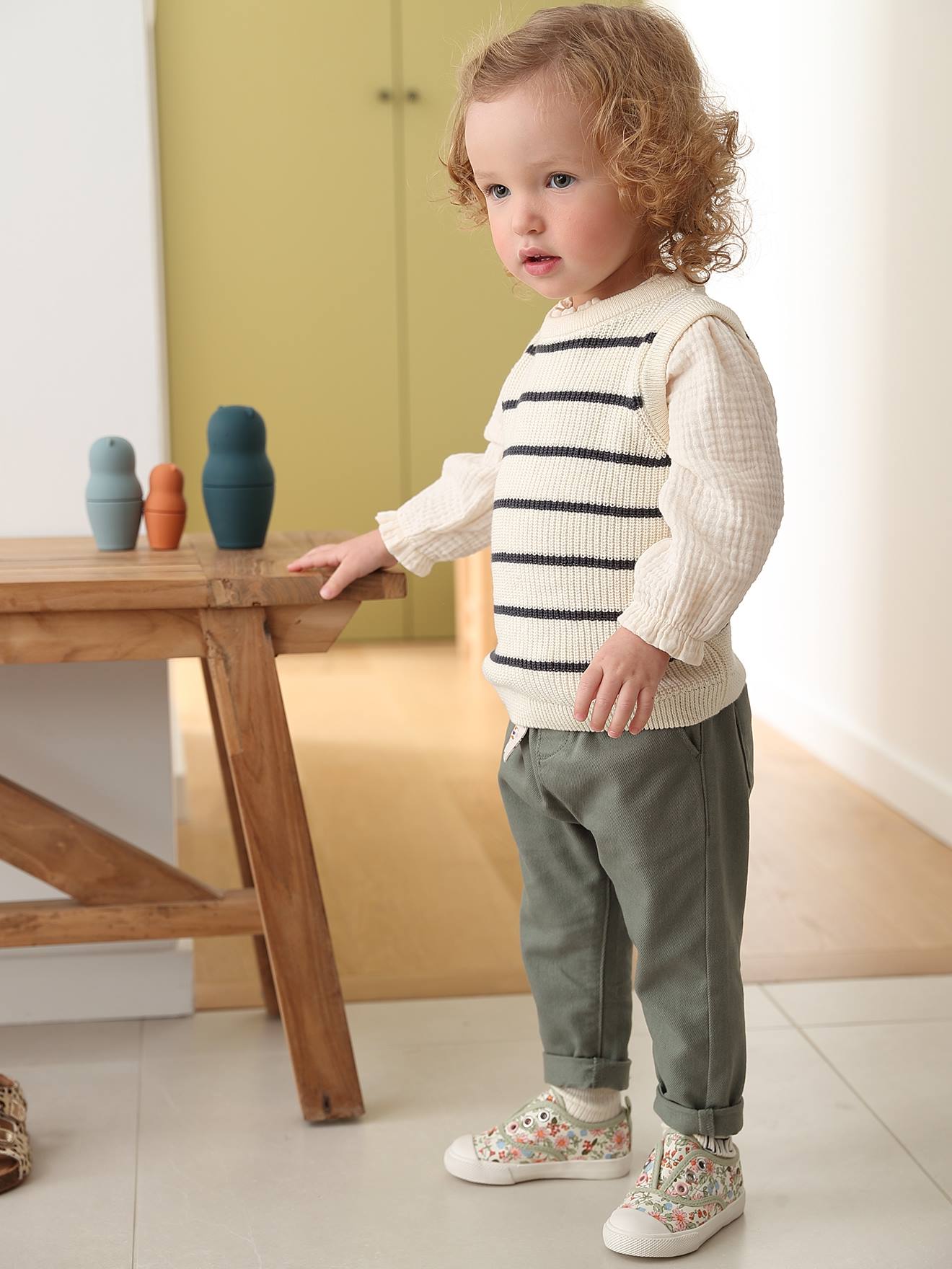 Vertbaudet Baby 2-in-1-Pullover - wollweiß