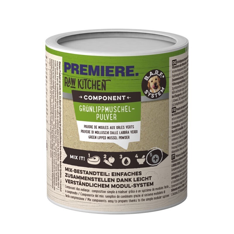 PREMIERE Ergänzungsfutter & Aufzucht PREMIERE RAW KITCHEN Grünlippmuschelpulver 100g