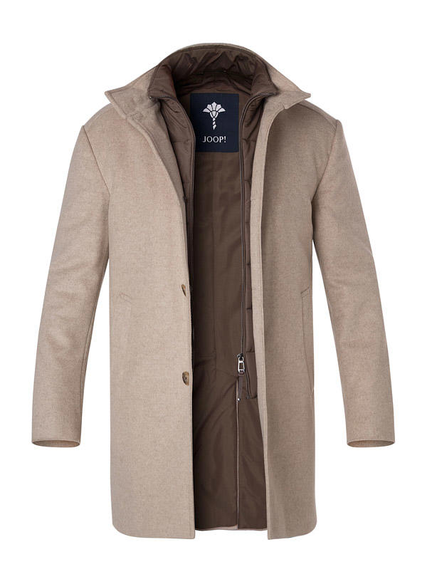 JOOP!, Mantel Maico, Wolle-Kaschmir, beige