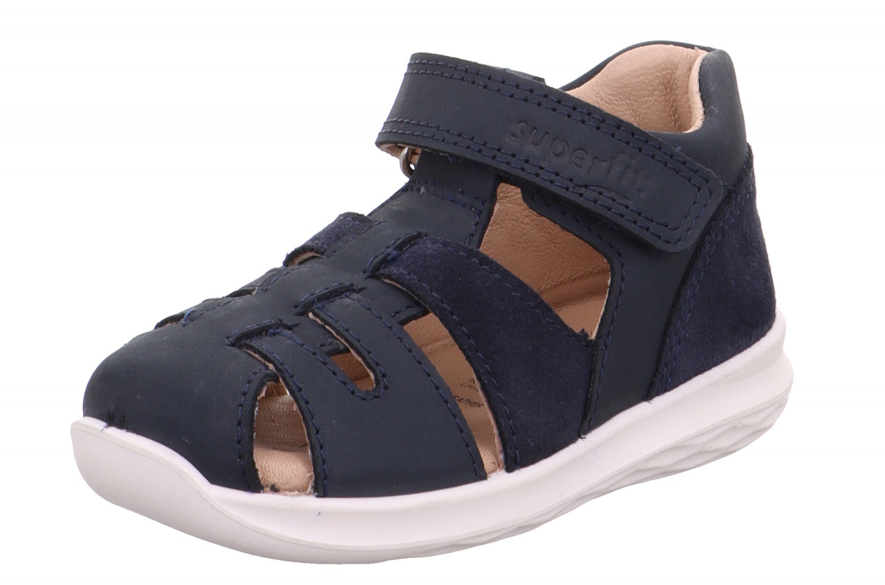 BUMBLEBEE - Blau Sandale mit Klettverschluss