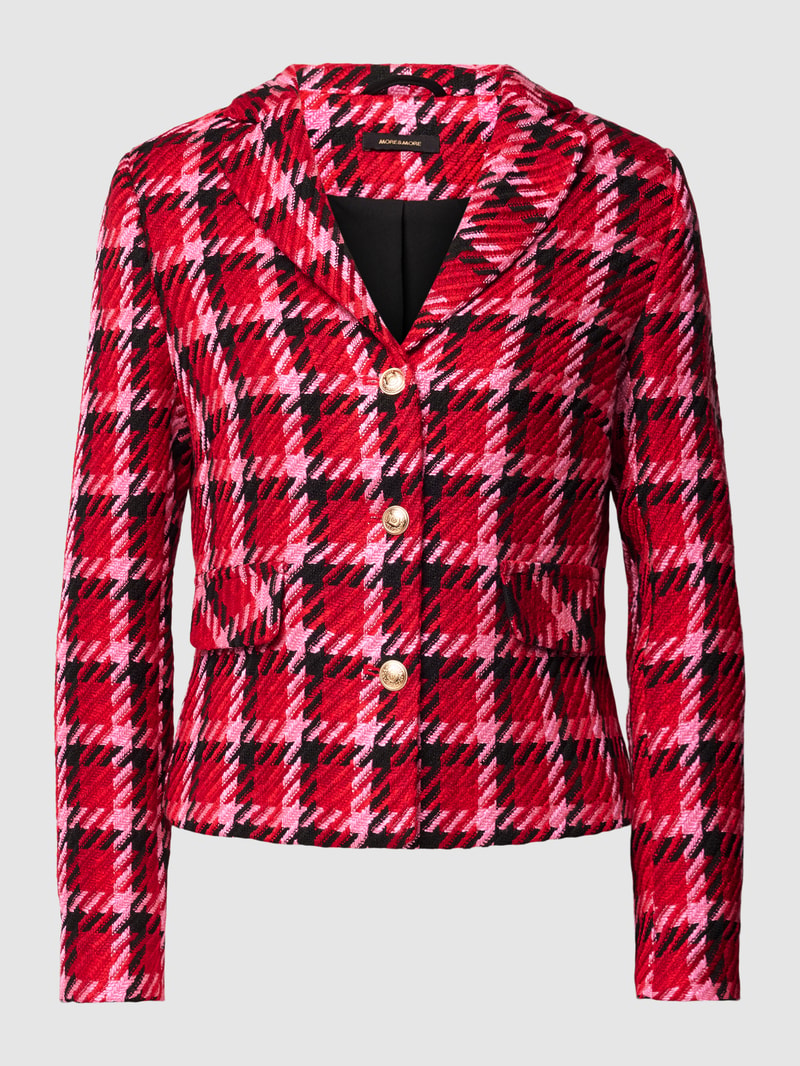 Blazer mit Allover-Muster in rot