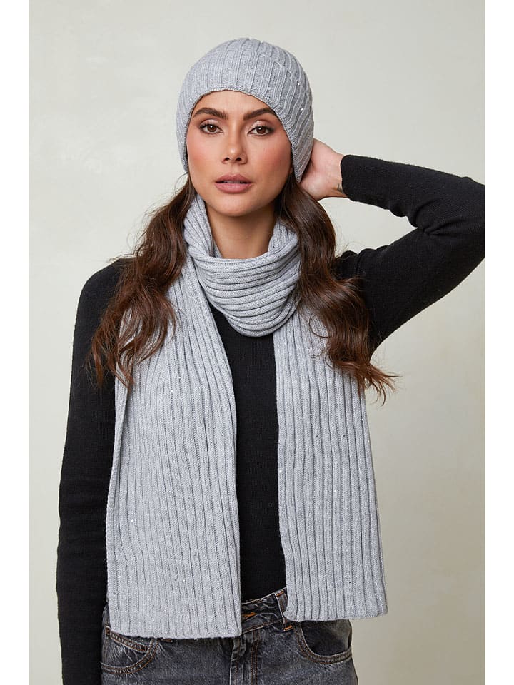 UNANYME Georges Rech 2tlg. Winteraccessoire-Set in Grau günstig kaufen onesize