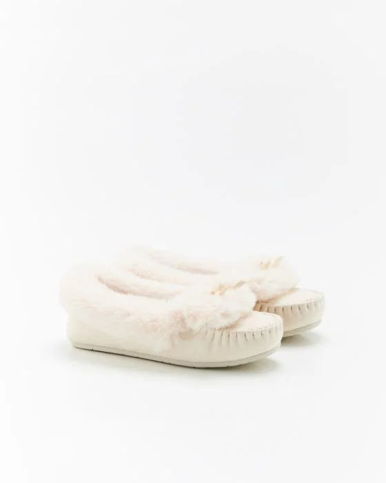 Mocassins d'intérieur imitation fourrure Thermolactyl