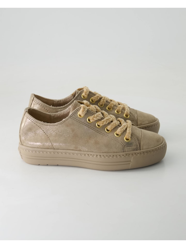 Paul Green Sportliche Schnürschuhe in Beige günstig kaufen
