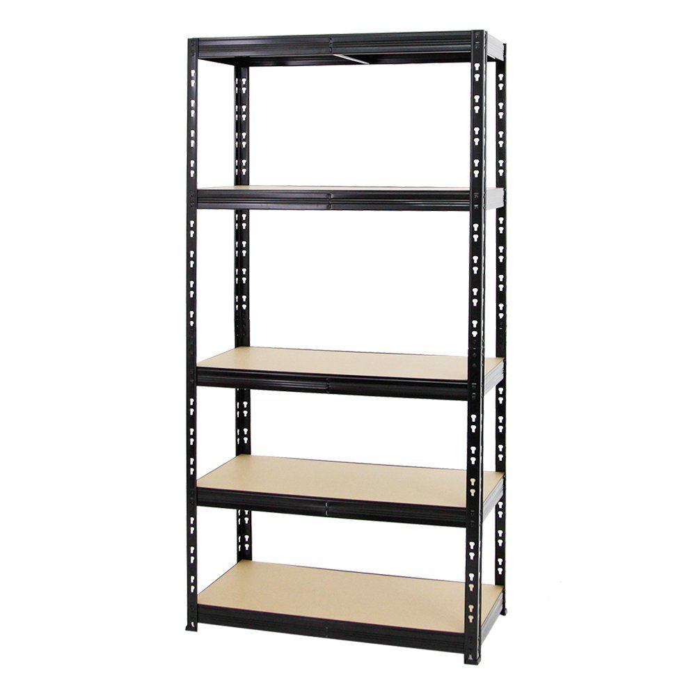 PROREGAL® Eckregal Mega Deal Tiger, 1x Eckregal + 2x Schwerlastregal 180x90x45cm, Schwarz, Fachlast von 175 kg beim Eckregal und 265 kg bei den Standregalen