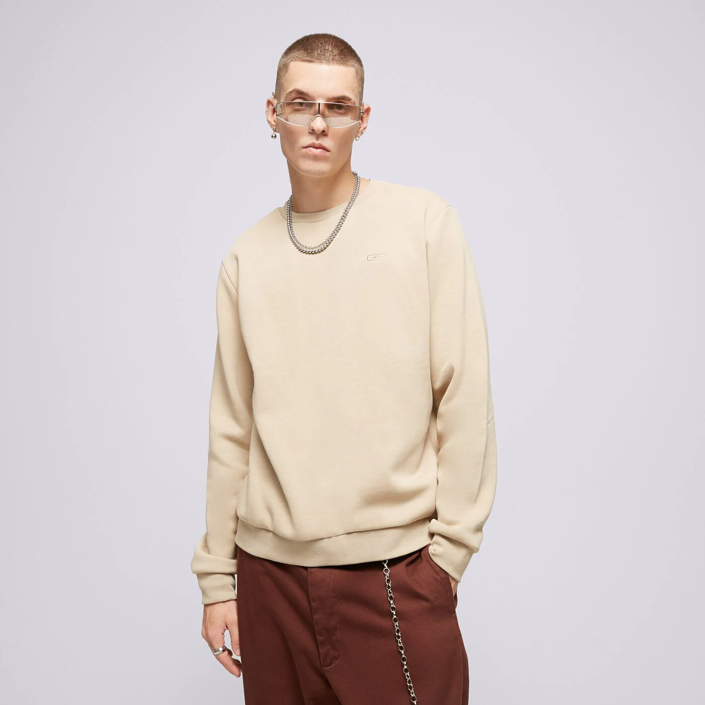 CONFRONT SWEATSHIRT ESSENTIAL CREW BEIGE Beige