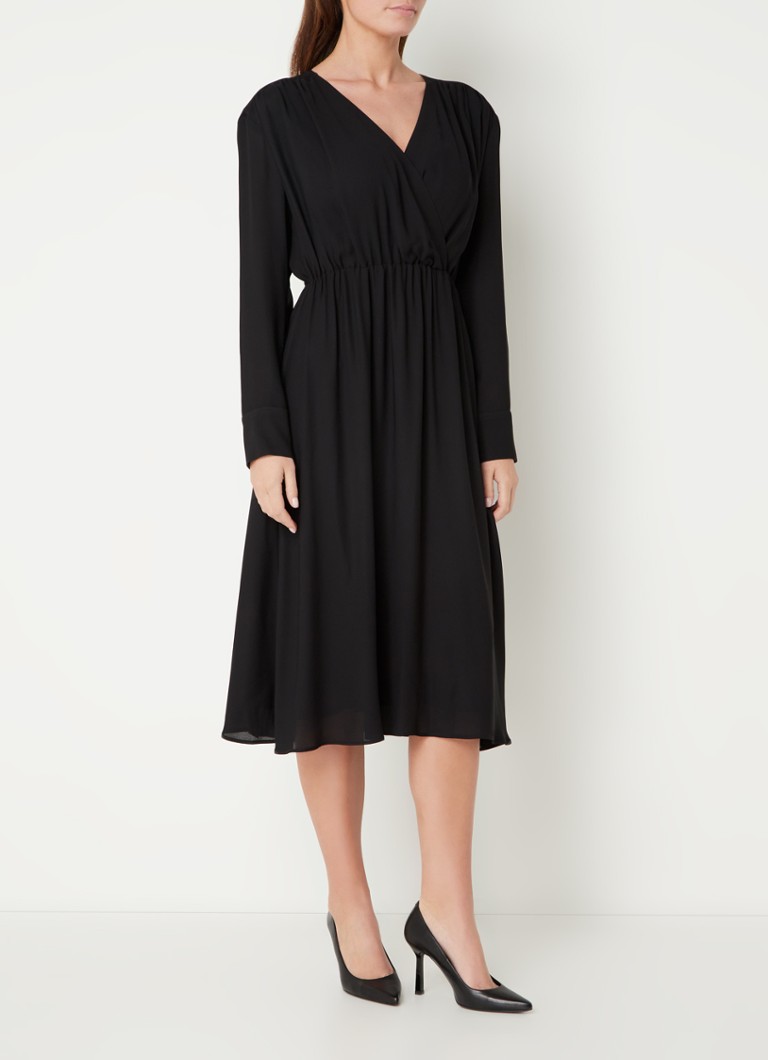 Robe midi HUGO BOSS Dagatta en tissu stretch