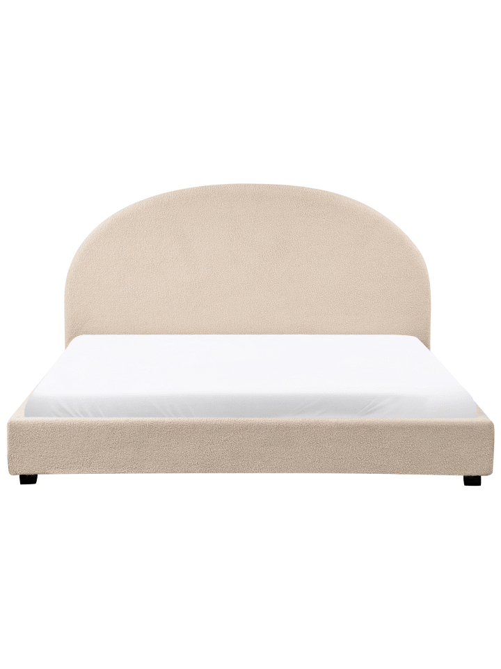 Beliani Doppelbett VAUCLUSE in Beige - (W) 194 x (H) 112 x (L) 214 cm günstig kaufen onesize