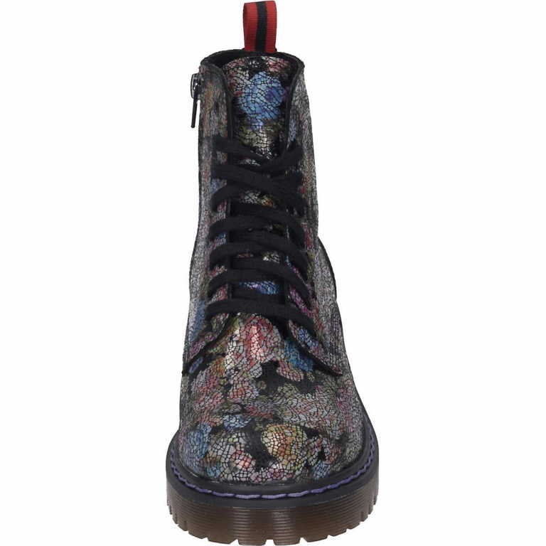 MANITU Schnür-Stiefeletten schwarz