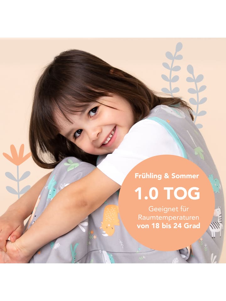 Schlummersack Babyschlafsack, 1.0 TOG in Türkis günstig kaufen