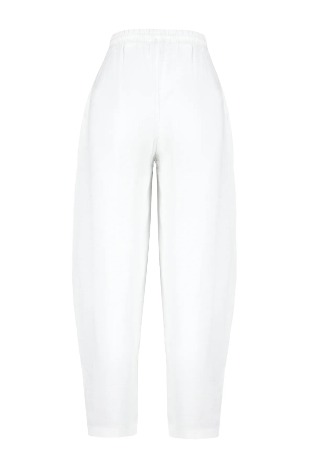 Trendyol Collection  Ecru-gewebte Musselin-Hose aus 100 % Baumwolle TBESS24PL00005
