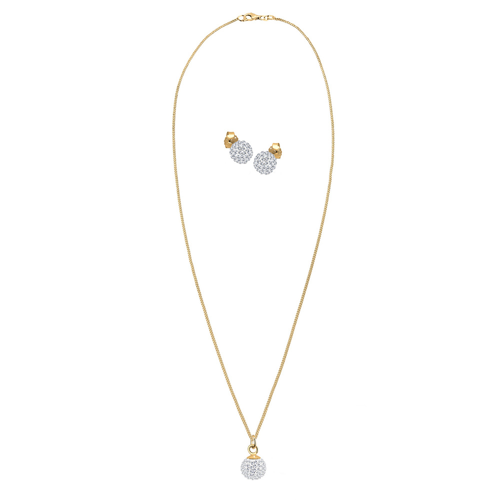 Elli Elli Ensemble de Bijoux Kristalle 925 Sterling Silber Bijoux