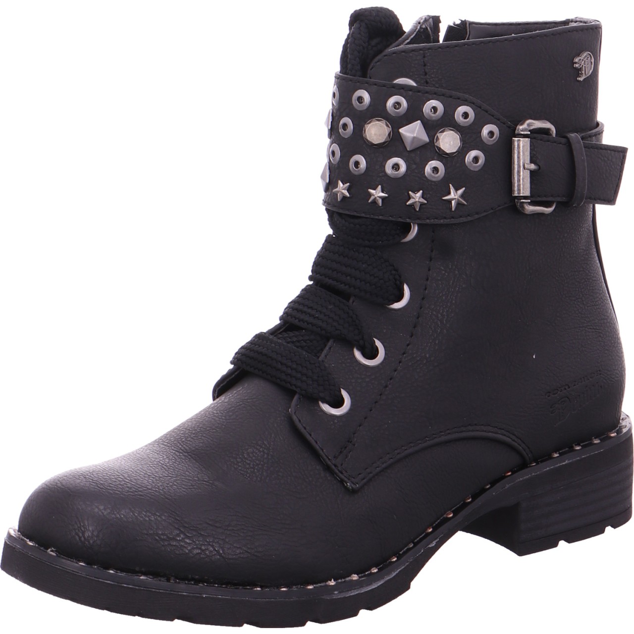 TOM TAILOR Schnür-Stiefeletten schwarz