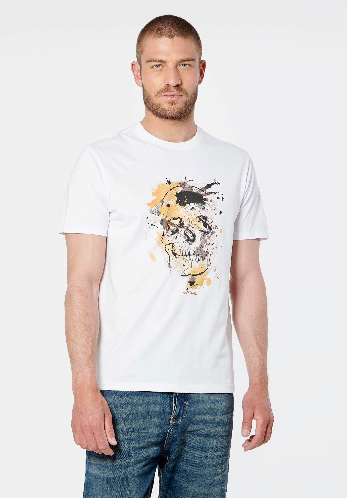 TAINT  T-shirt blanc homme 100% coton bio