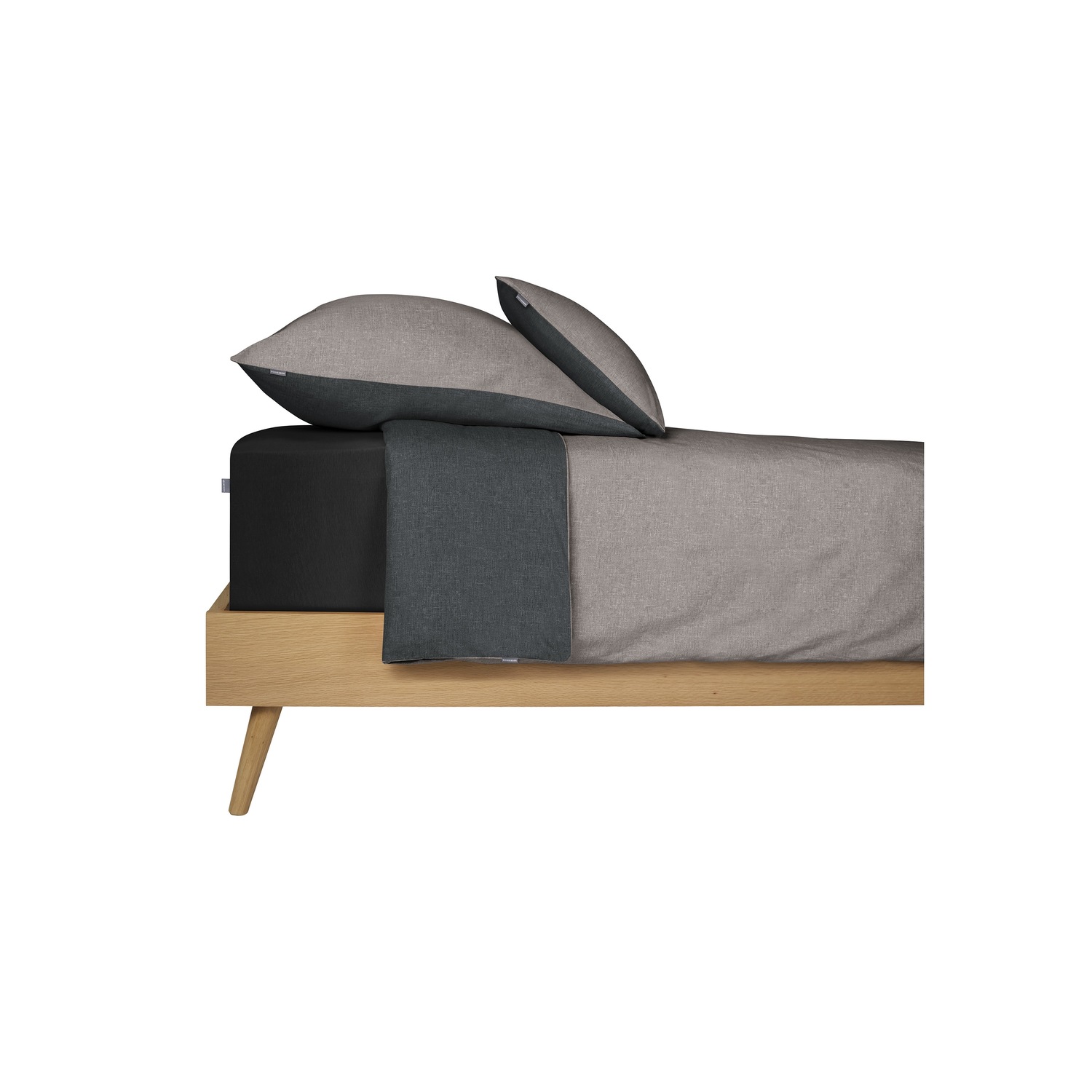 Kissenhülle Doubleface aus feinem Renforcé im 2er-Set (40 x 80cm)