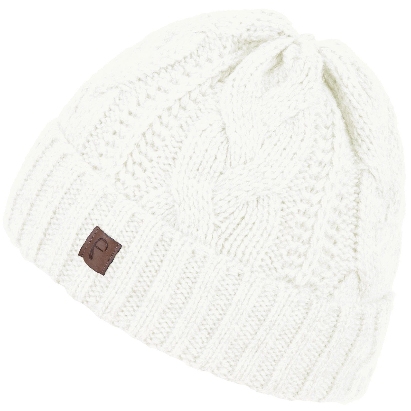 Faera Strickmütze (1-St) Wintermütze Strickmuster Damen Herren Winter Beanie Mütze