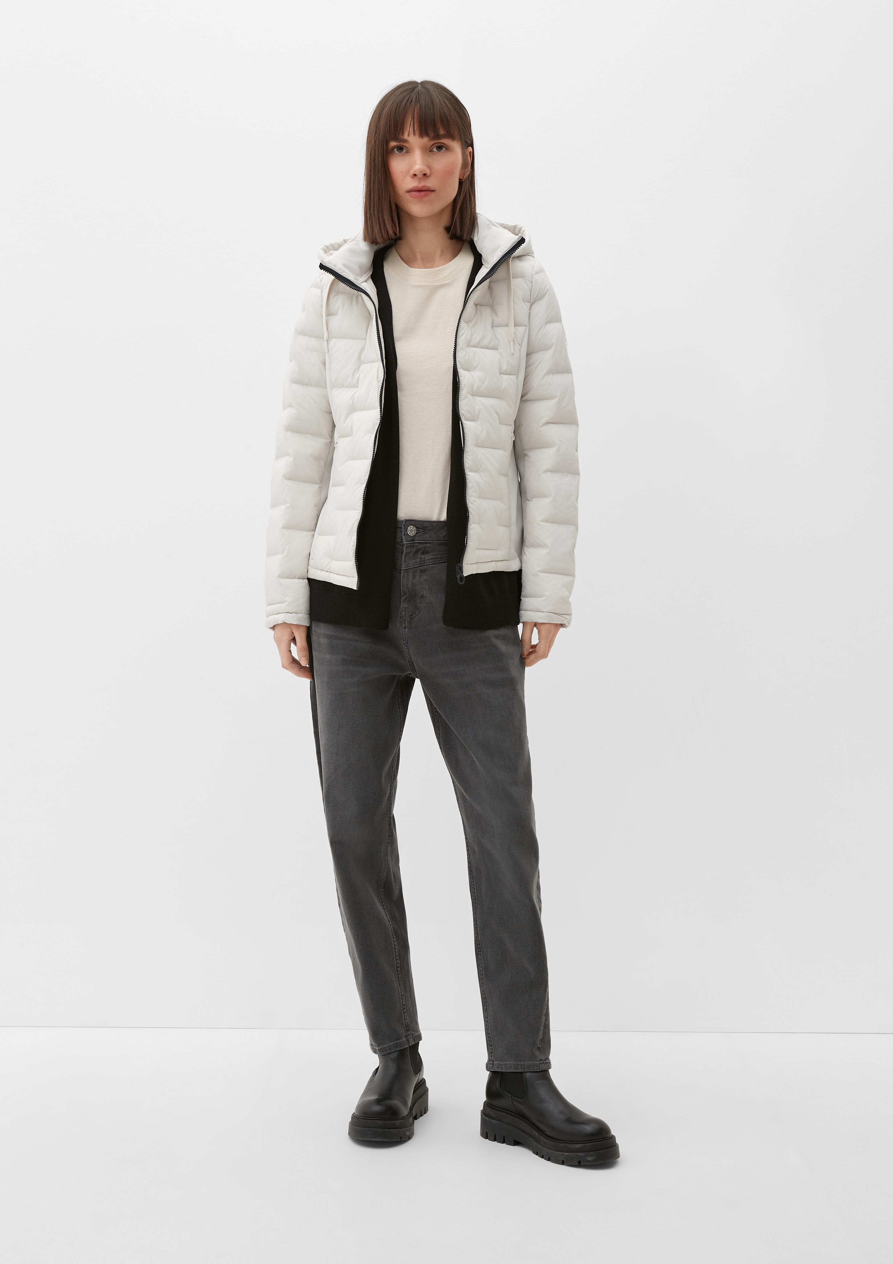 Wattierte Outdoor-Jacke im Fabricmix  2124392-0330