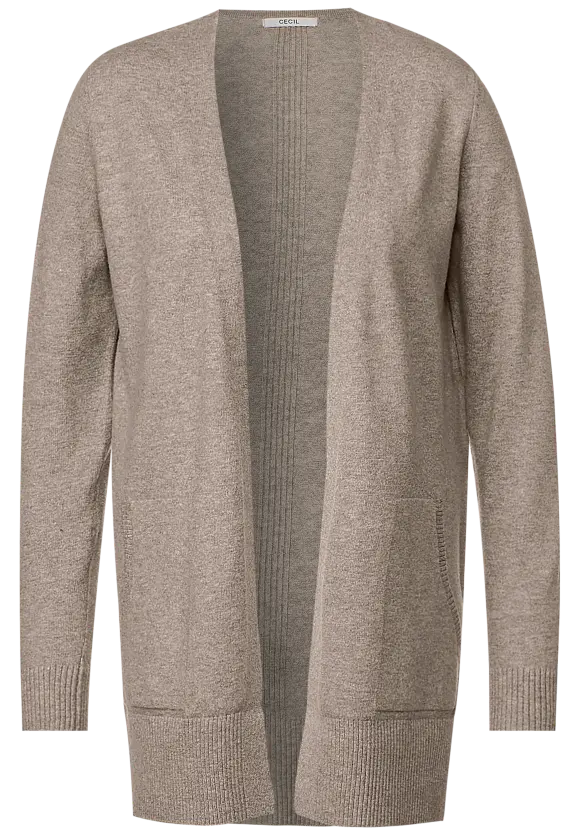 CECIL Cosy Melange Strickjacke