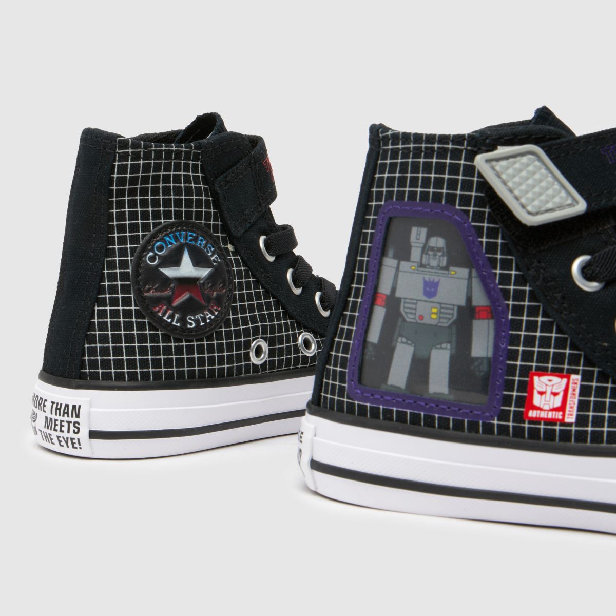 Converse svarta multifärgade all star hi 1v transformers pojkar junior träningsskor