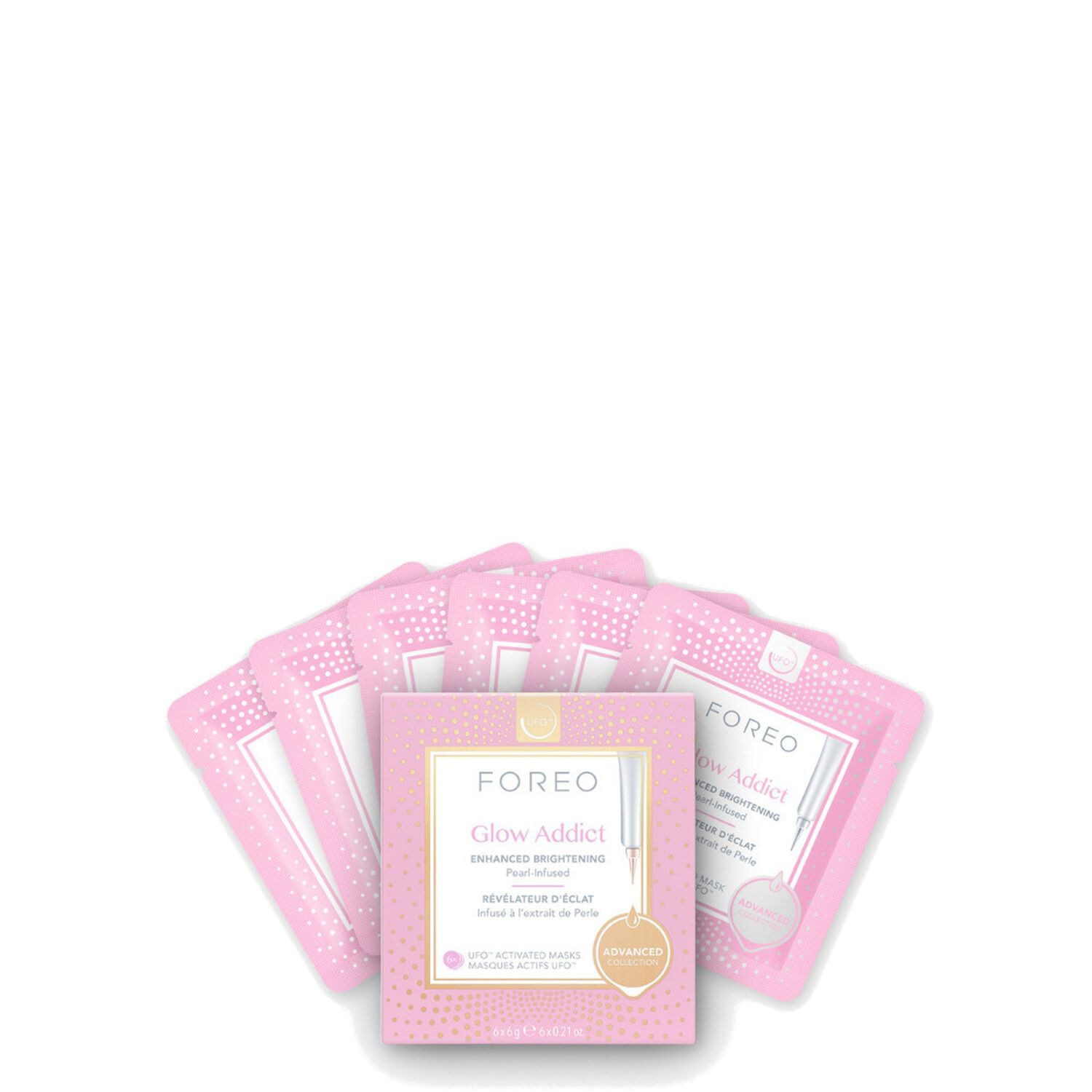 Foréo UFO™ Glow Addict Masque Révélateur d'Eclat x6