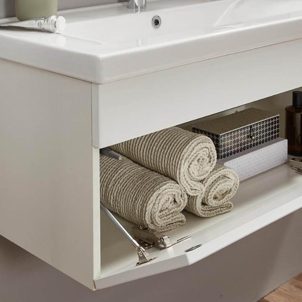 Home Deluxe Badmöbel WANGEROOGE L - weiß