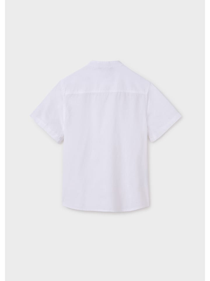 Mayoral Kurzarmhemd festlich elegant in weiss günstig kaufen