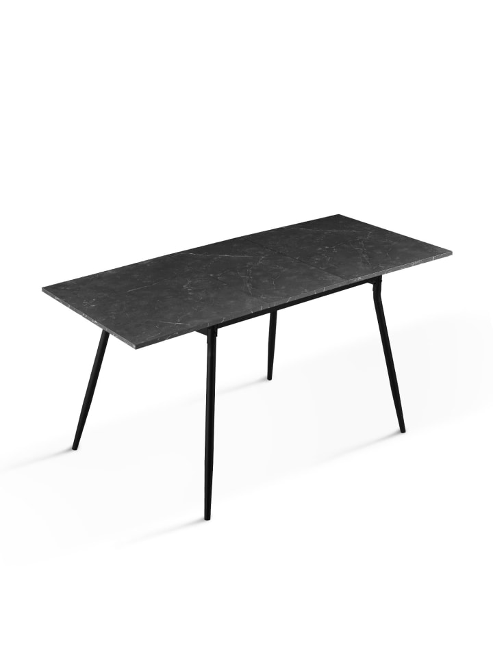 B&D Home 5-tlg. Set: Essgruppe Silas in Marmor-Schwarz günstig kaufen onesize