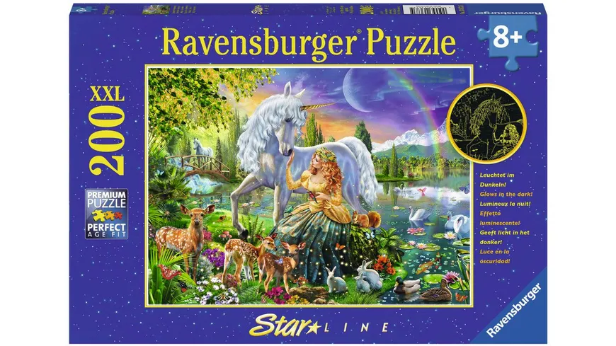 Ravensburger Puzzle - Leuchtpuzzle - Magische Feennacht, 200 Teile