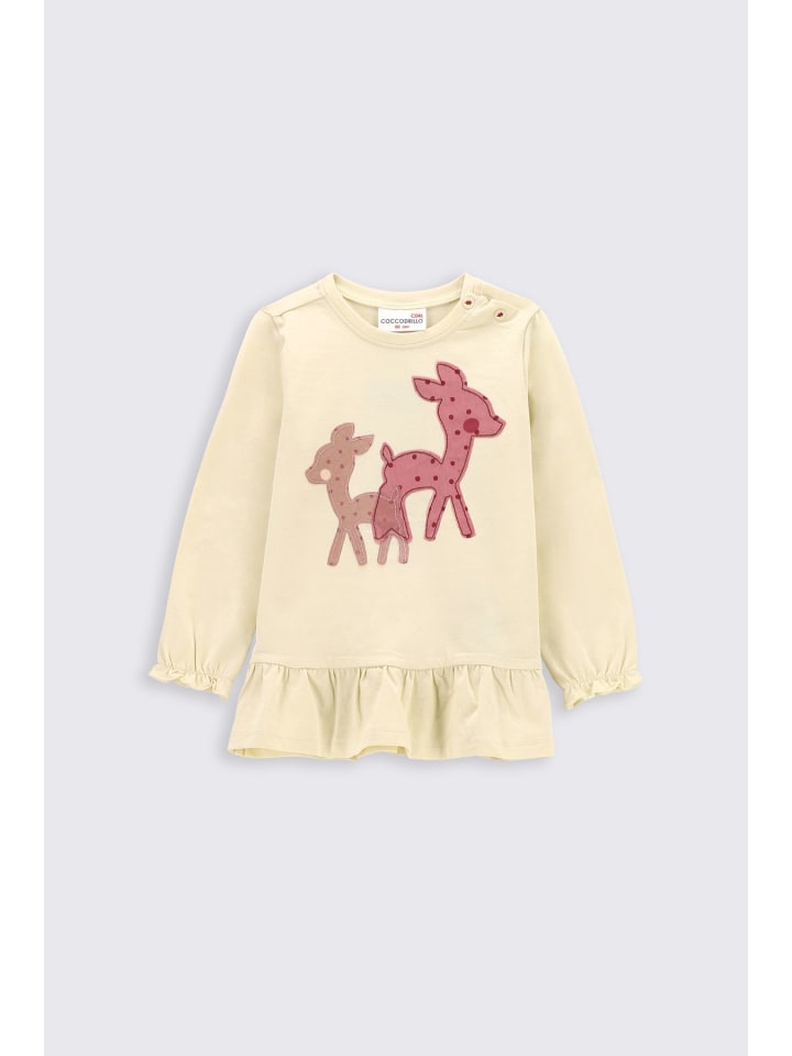 Coccodrillo T-Shirt mit langen Ärmeln in ecru günstig kaufen 56