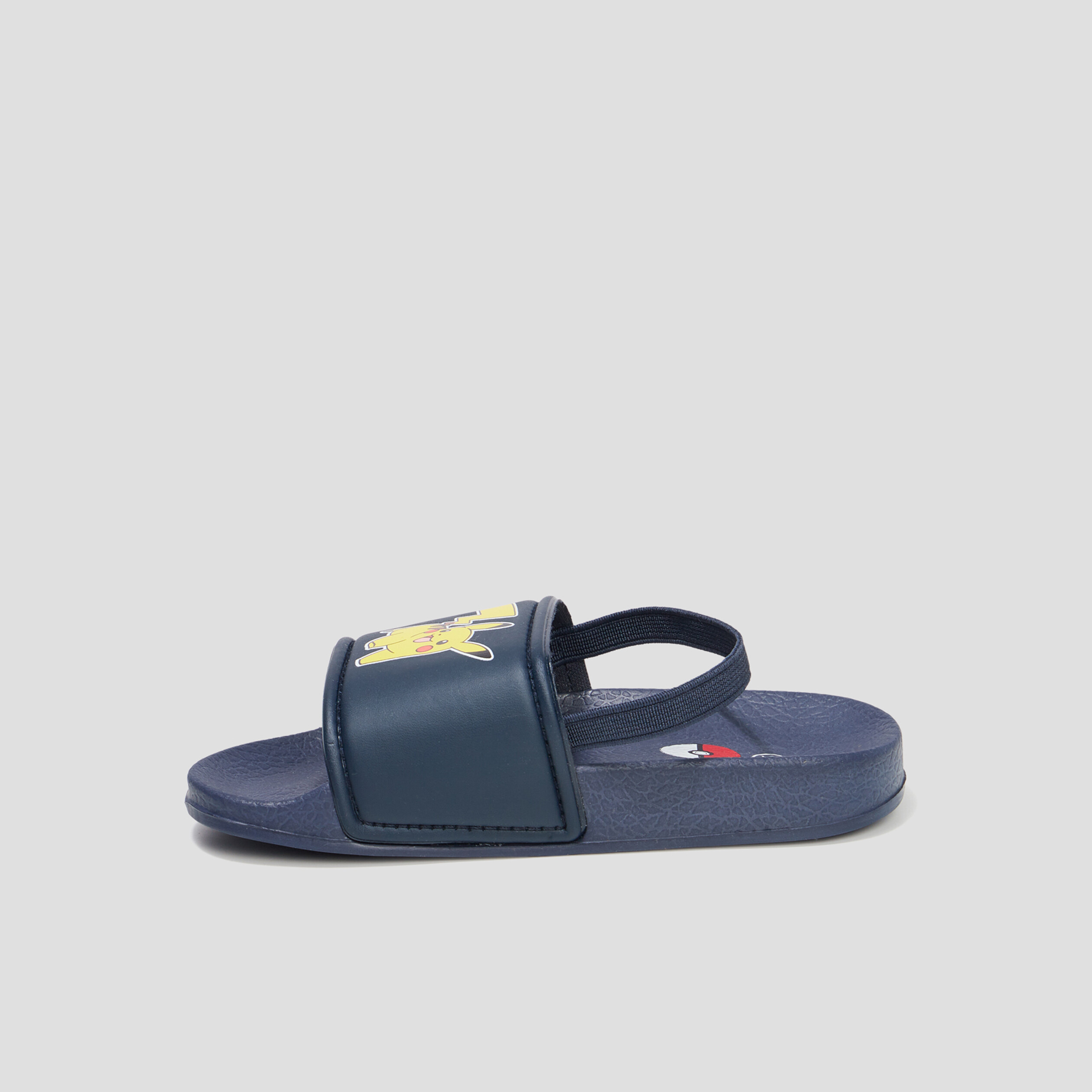 Mules talons brides élastiquées Pokémon bleu marine garçon | La Halle