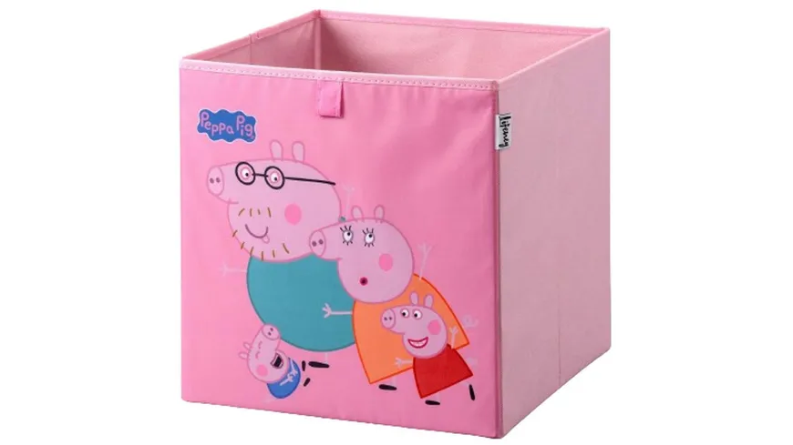 Lifeney Aufbewahrungsbox Peppa Pig 33x33x33cm 2er Set pink, grün