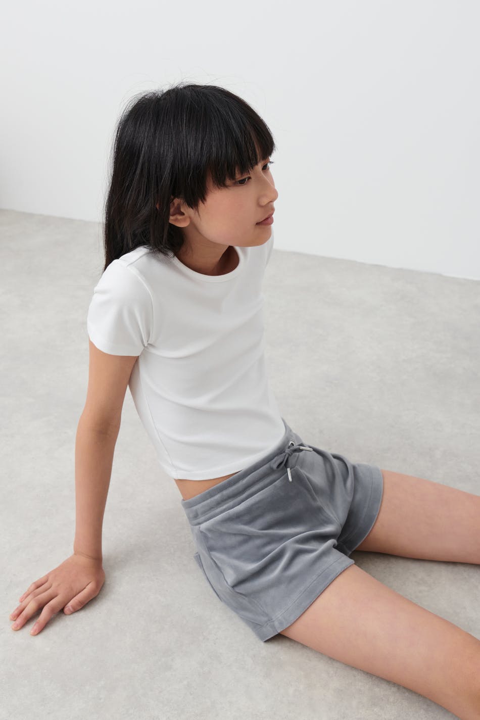Y velour shorts