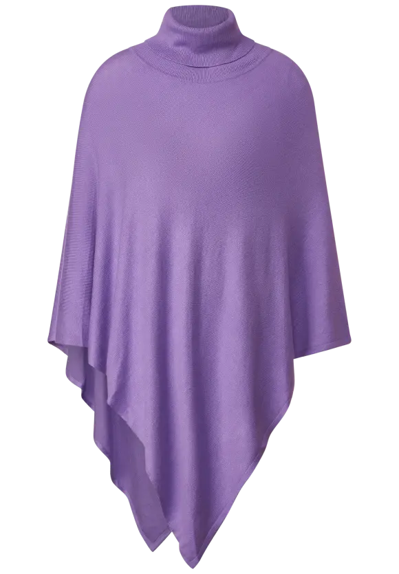 Street One Strickponcho mit Rollkragen