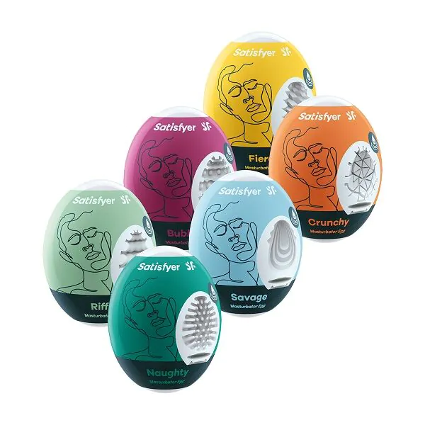 Satisfyer Masturbator Æg 6-delt Sæt Assorteret