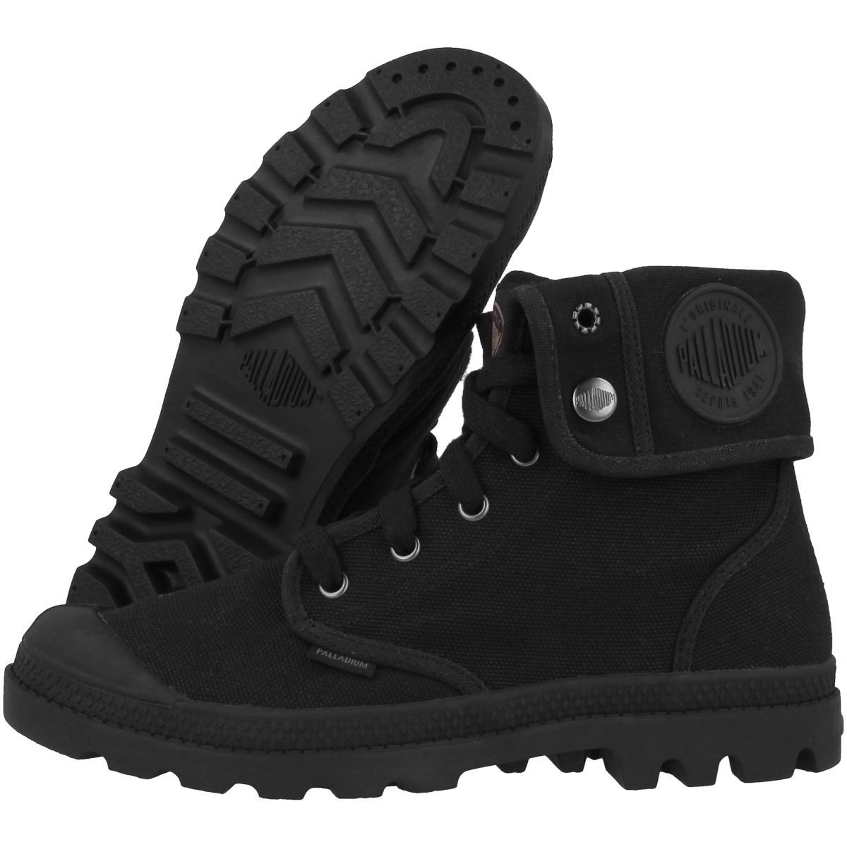 Palladium Baggy Schnürboots schwarz