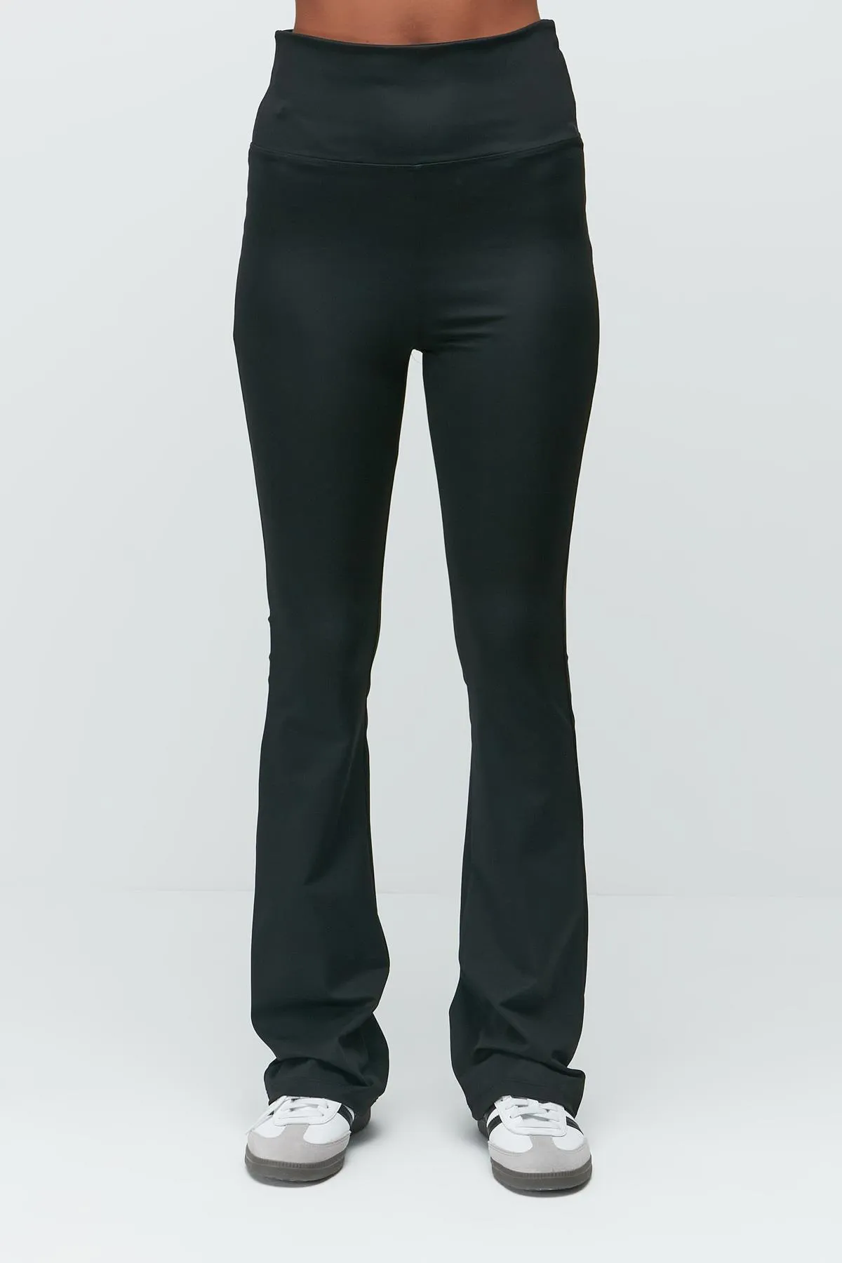 C&City  Diver Sport-Leggings mit hohem Bund und spanischem Bein, lang, 9406, Schwarz