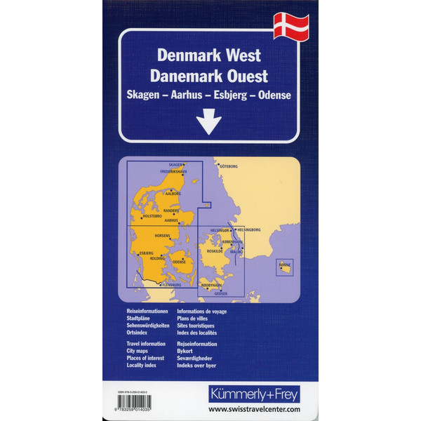 Dänemark West Regionalkarte 1 : 200 000 - Straßenkarte