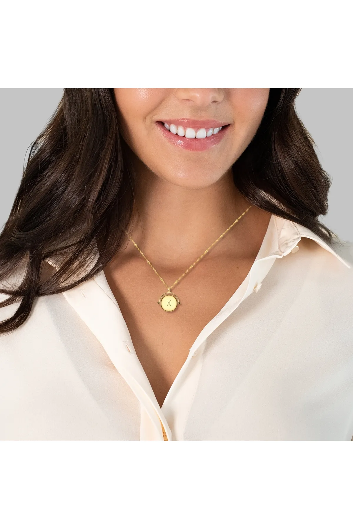 Glanzstücke München  Silberhalskette Kette Sterling Silber gelbgold Zirkonia weiß