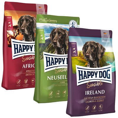 Happy Dog Supreme Kulinarische Weltreise 3 x 4 kg