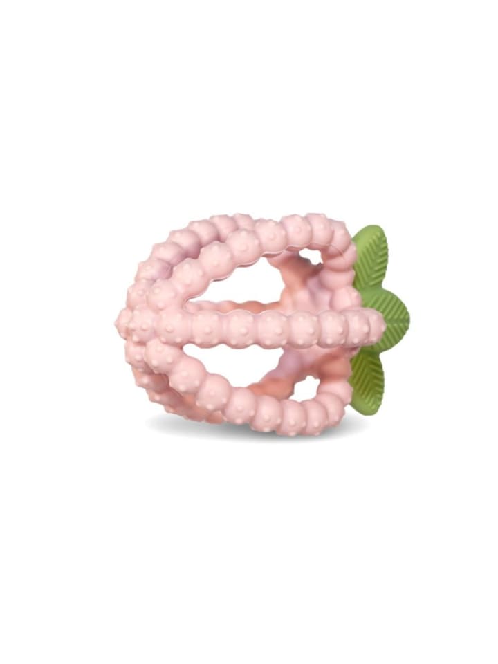 RaZbaby Silikon Beißring Himbeere für zahnende Babys ab 3 Monaten in Rosa günstig kaufen onesize