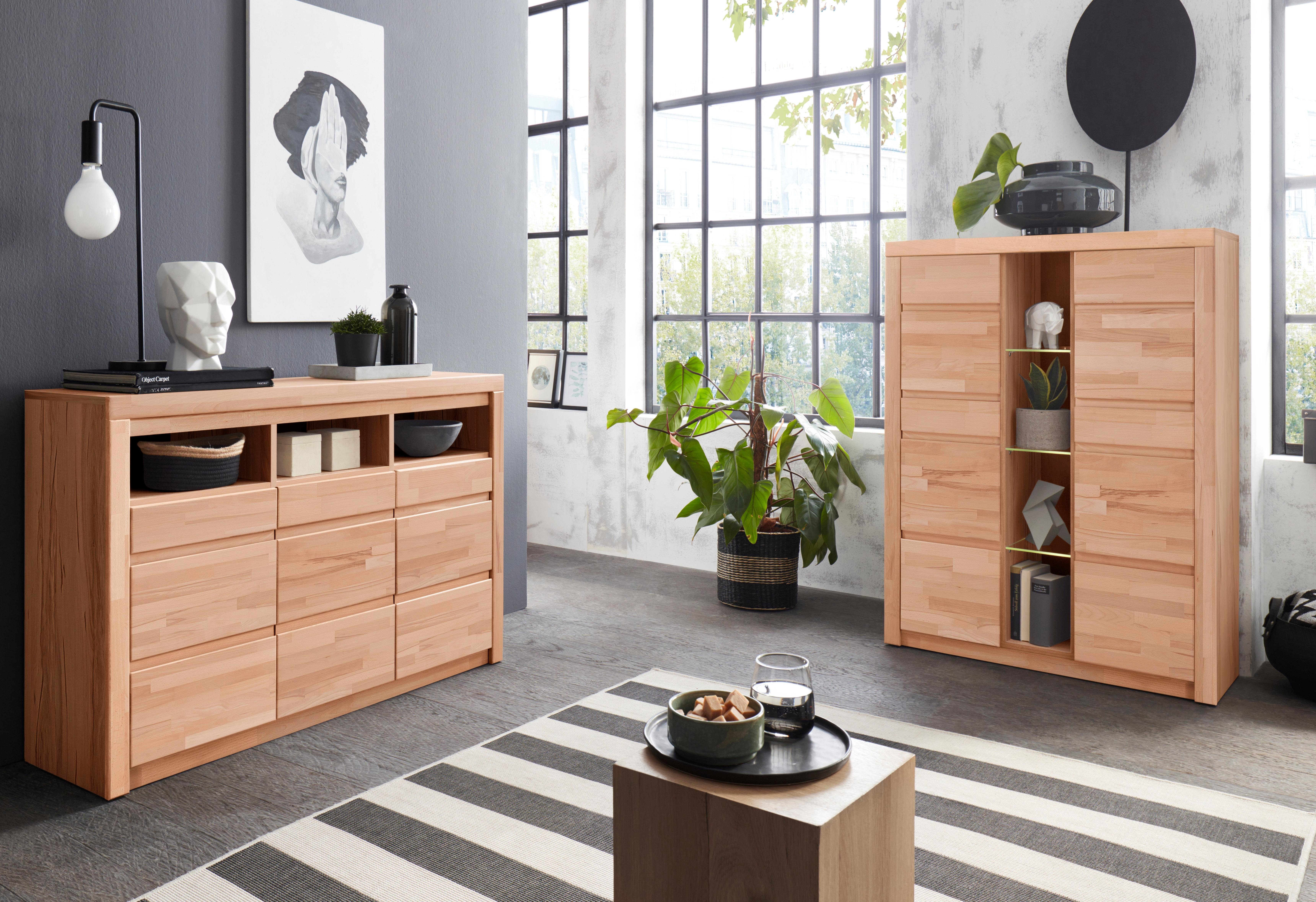 Woltra Highboard Silkeborg, Breite 90 cm
