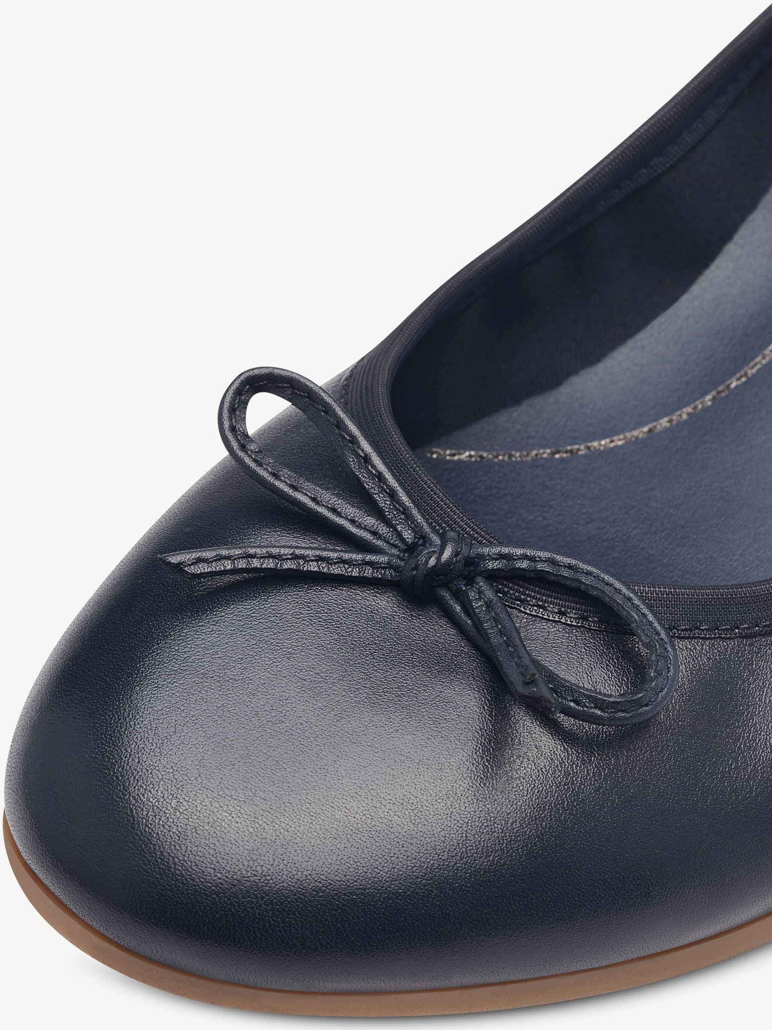 Ballerine en cuir - bleu