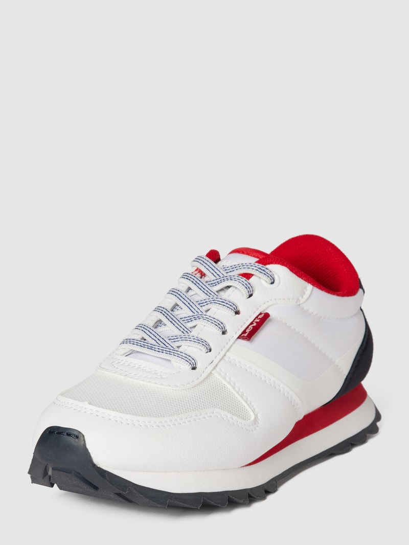 Sneaker mit Label-Detail Modell 'ALEX' in weiß
