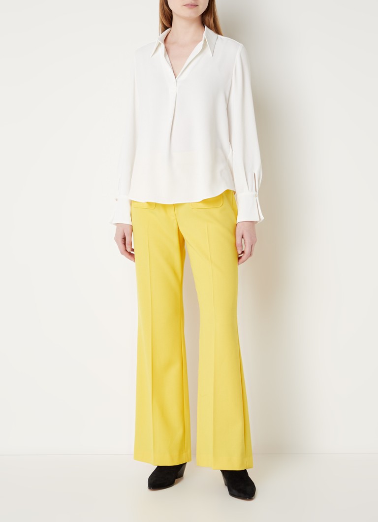 Top Claudie Pierlot Blues con scollo a V