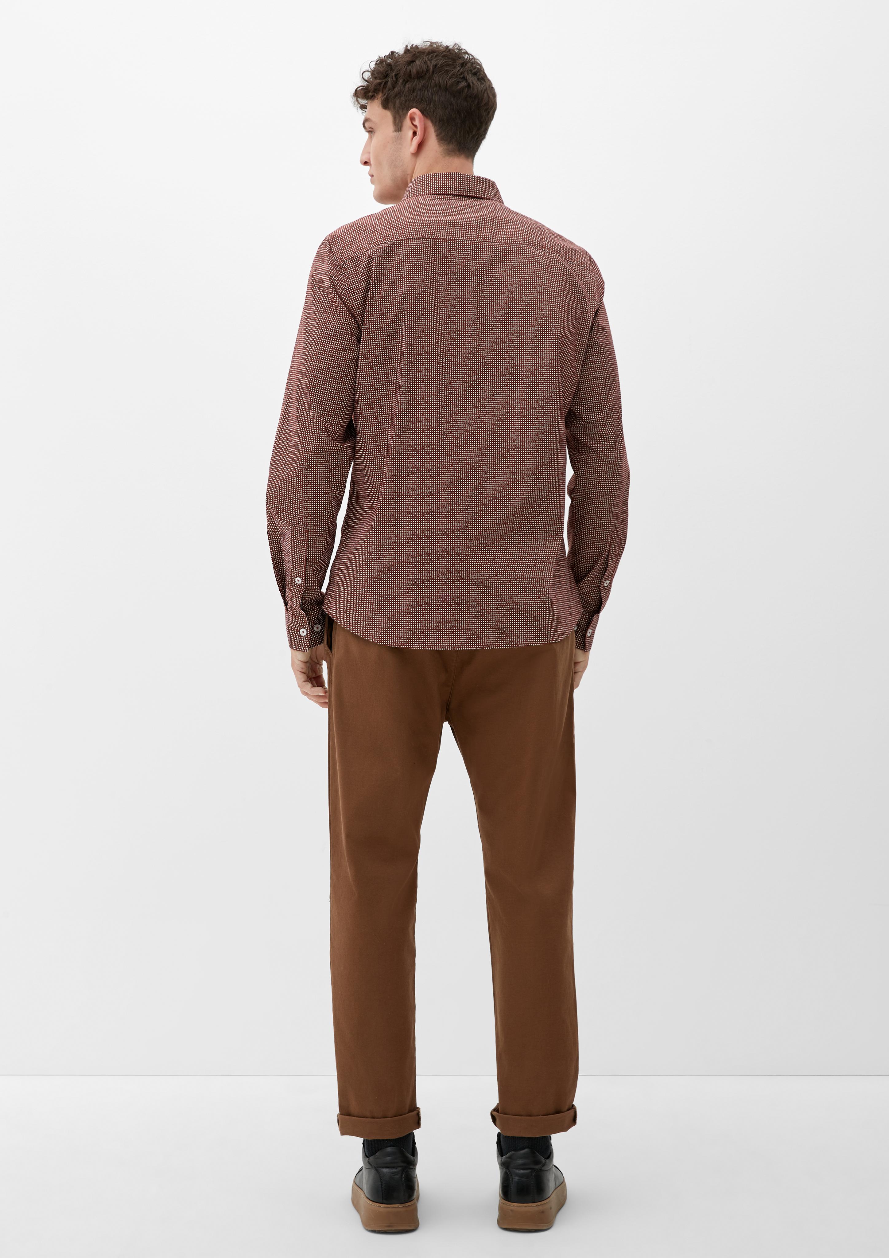 Slim: Hemd mit Allover-Print  2127455-87A3