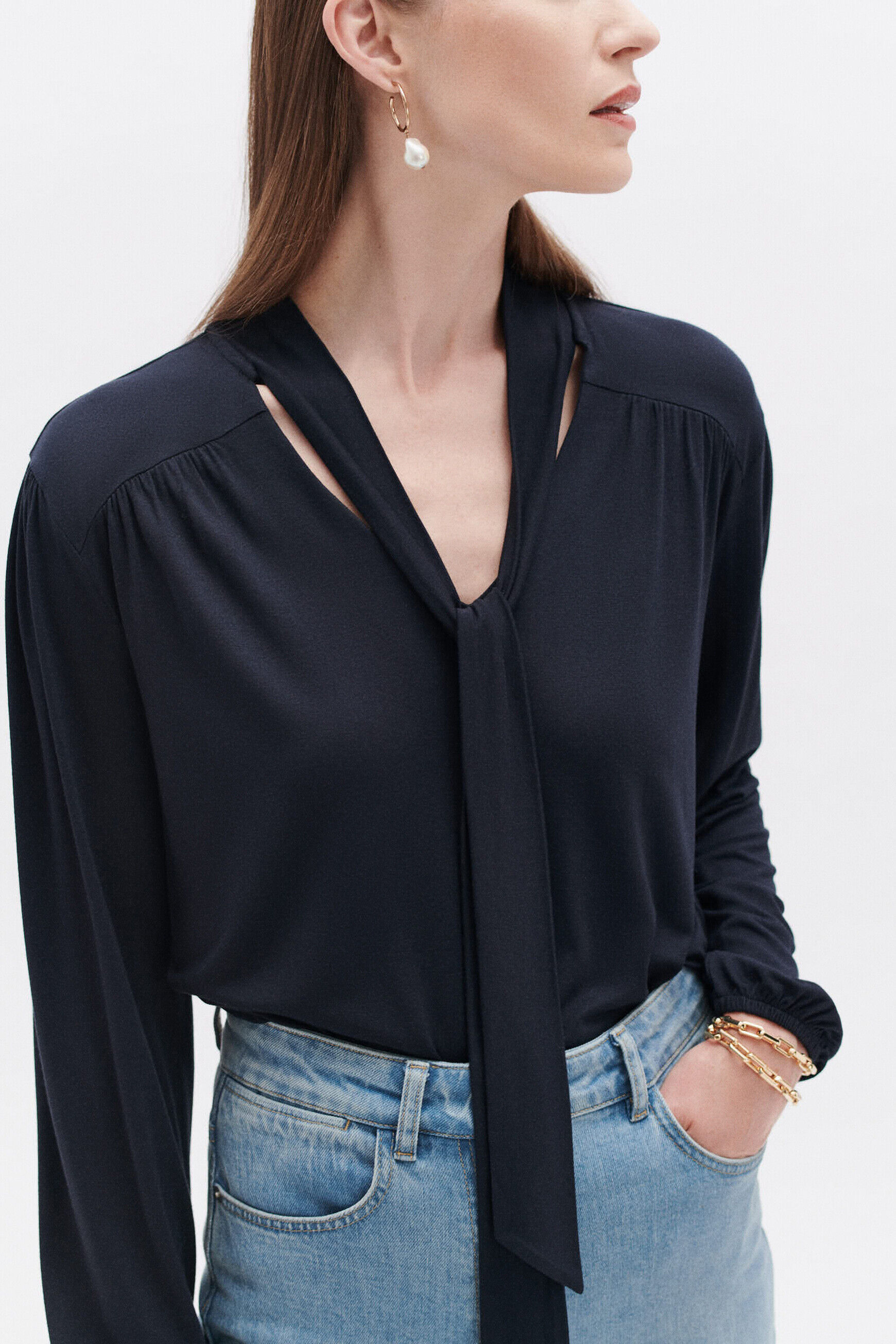 T-shirt taj bleu marine femme
