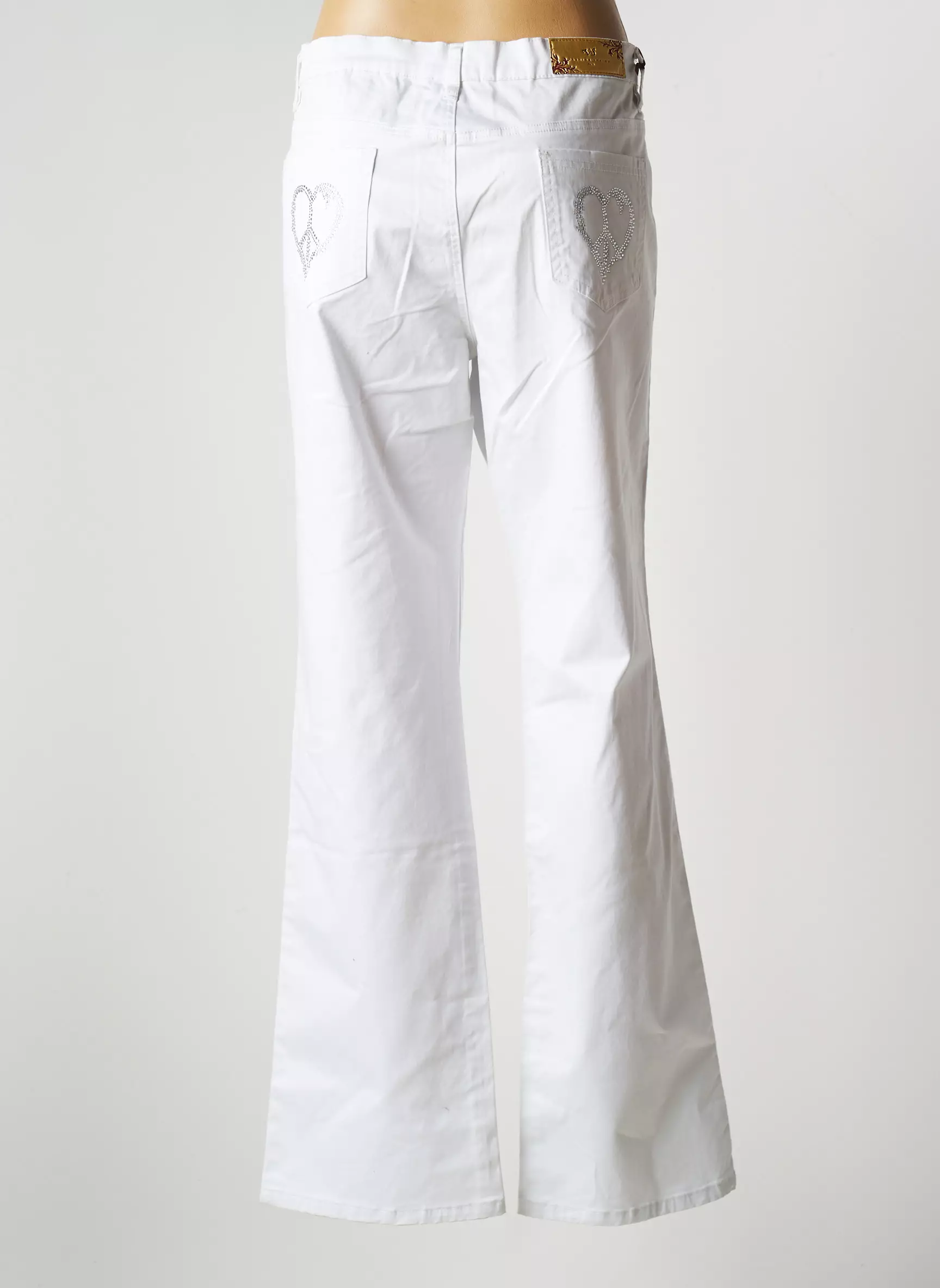 Venus Jeans Pantalons Larges Femme couleur blanc